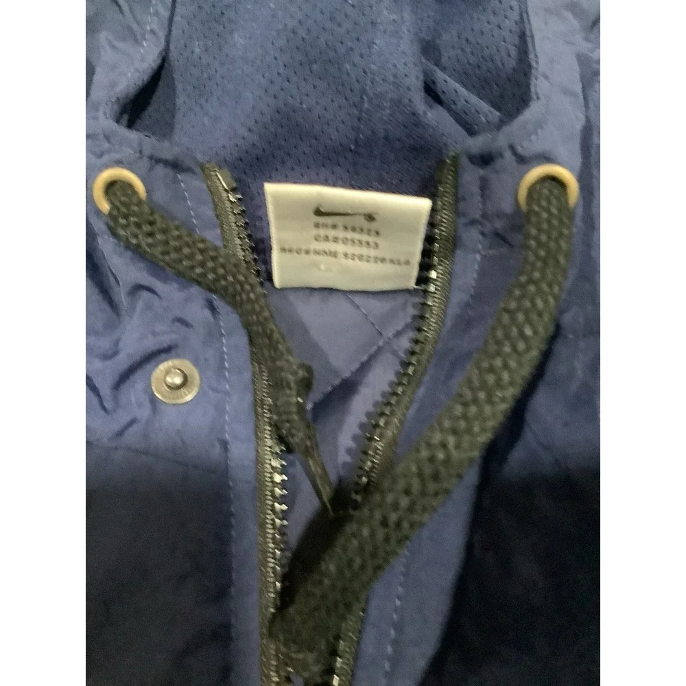 Vintage Nike Swoosh Quilted Jacket White 90's Size Large XBlue White Black